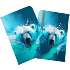 Wallets & Key Holders Warren Reed Polar Bear Face Splashart Passport Cover - Brown