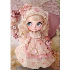 Purple Diamond Paintings Fiyo Diamond Painting Full Round Drill Doll 20 x 30 cm