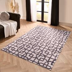 OHS Moroccan Printed Rug 120 x 170 Grey 120x170cm