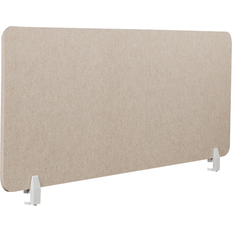 Plastic Room Dividers Beliani Desk Screen 160 x 50 cm Beige Split Room Divider