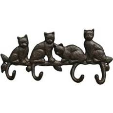 Coat Hooks on sale Selections Cat Family Wall Rack in Cast Iron Coat Hook