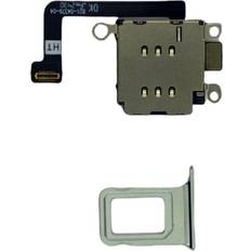 SIM Card Trays FoneFunShop Dual Sim Reader and Sim Tray Compatible With iPhone 15 Plus Green