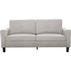 Beige Sofas Luxury Life Berkley Linen Fabric 3 Seater Sofa