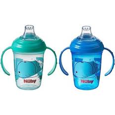 Silicone Sippy Cups Nuby Grip N Sip Water Bottle 240ml 8oz