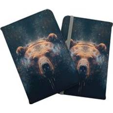 Wallets & Key Holders Warren Reed Bear Face Splashart Passport Cover - Brown