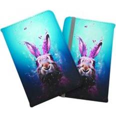 Wallets & Key Holders Warren Reed Rabbit Face Splashart Passport Cover - Blue