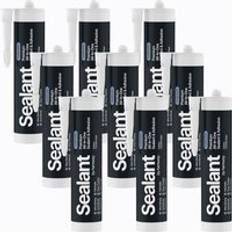 Hybrid Polymer Sealant Adhesive Waterproof Anti Mould Shower Bath 9 Pack Clear