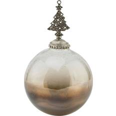 Silver Christmas Decorations Hill Interiors Coffee Ombre Collection Large Bauble One Size Christmas Tree Ornament