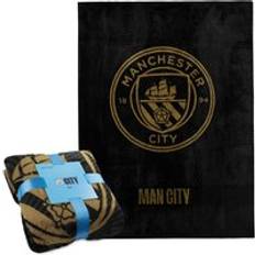 Textiles Manchester City FC Fleece Blanket One Size Blankets Black