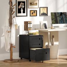 Storage Cabinets on sale Vinsetto Lockable Mobile Filing 39 x 48 x 60 cm Black Storage Cabinet