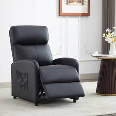 MCC Direct CozyWell Faux Leather Black Reclining Arm Chair Armchair
