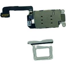 SIM Card Trays FoneFunShop Dual Sim Reader and Sim Tray Compatible With iPhone 16 White