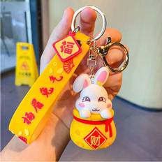 Wallets & Key Holders RYWOLT Cute Chinese Style Rabbit Keychain - Silicone