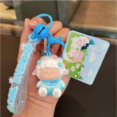 Wallets & Key Holders Veishet Adorable Pvc Transparent Pink Sheep Keychain - Cartoon