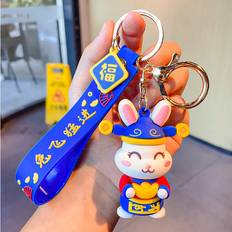 Wallets & Key Holders RYWOLT Cute Chinese Style Rabbit Keychain - Prosperous
