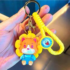 Wallets & Key Holders Veishet Cartoon Cute Sunflower Keychain Shiba Inu And Cat Bag - Blue