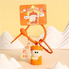 Wallets & Key Holders Veishet Cute Buddha Keychain Adorable Cartoon Pendant - Blessing