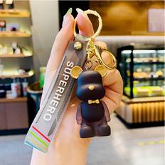 Wallets & Key Holders Veishet Stylish Resin Bowtie Bear Keychain - Multiple Colors