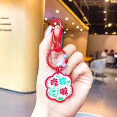 Wallets & Key Holders Veishet Festival Duanwu Acrylic Keychains - Eat Dragon Boat