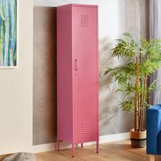 Metal Storage Cabinets Pink Metal Locker 180 x 38.5 x 38.5 cm Storage Cabinet