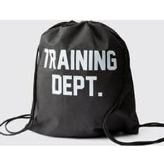 boohooMAN Training Dept Drawstring Gym Bag - Black