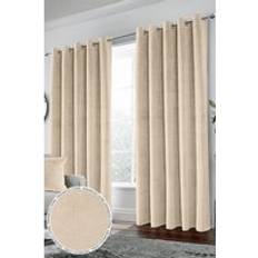 Velvet Supersoft 100% Blackout Thermal Pair of Curtains 117cm width x 183cm