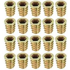 Building Materials DealMux Threaded Insert Nuts Zinc Alloy M10 20mm 20pcs