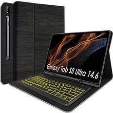 Wineecy Backlit Keyboard Case for Samsung Galaxy Tab Tab S8 Ultra 14.6 Inch 2022
