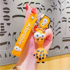 Wallets & Key Holders Veishet Cartoon Delightful Giraffe Keychain - Ideal For Graduations