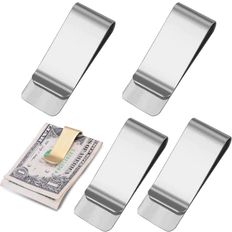 Metal Money Clips Zeuxo Money Clip 4pcs Silver - Silver