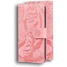 Mobile Phone Accessories GANGXUN Flip Case Compatible With Samsung Galaxy S24 Fe Kickstand Protective Embossed Cute Tiger Leather Wallet