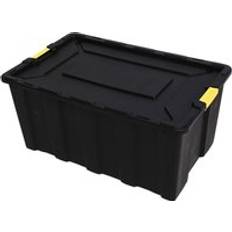 Yellow Boxes & Baskets NOVECRAFTO Large Plastic with Lid 150L 92 x 58 x 42cm Black Storage Box