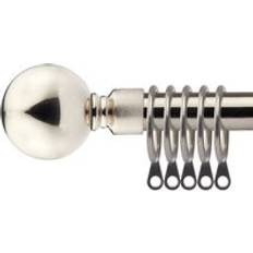 Curtain Rods New Edge Blinds 16-19mm Sphere Extendable Metal Curtain Pole Set 170cm x 300cm