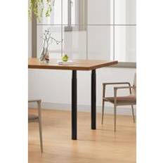 Black Table Legs Living and Home 4 Pcs Black Round Metal Legs Table Leg