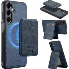 Mobile Phone Accessories GANGXUN Blue Case for Samsung Galaxy A56 5G RFID Shielding Slot Photo Frame Wallet Case 2 In 1