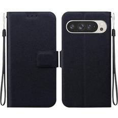 Google Pixel 9 Pro Wallet Cases GANGXUN Google Pixel 9 Pro Flip Case Leather With Buckle