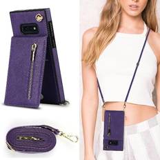 Mobile Phone Accessories GANGXUN Case for Samsung Galaxy S10e Shockproof Zipper Wallet Holder Long Strap