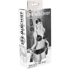 Sex & Mischief Satin & Fur Sex Strap