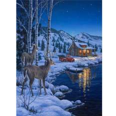 Blue Diamond Paintings Fiyo 5D DIY Full Circle Diamond Painting Mixed Set 40 x 50 cm