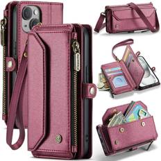 Mobile Phone Accessories GANGXUN Crossbody Case for iPhone 15 Card Holder