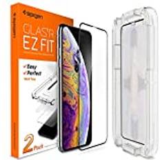 Spigen Screen Protectors Spigen EZ Fit Full Coverage Tempered Glass Screen Protector iPhone XS X 2 Pack