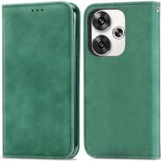 Mobile Phone Accessories GANGXUN Green Flip Case Compatible With Xiaomi Poco F6 5G