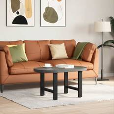 Stål Bordben vidaXL Sofabordben 2 Stk 50x42-43 Cm Stål Sort Bordben