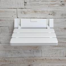Folding Shower Seat Wall Mounted Stool White Mobility Aid