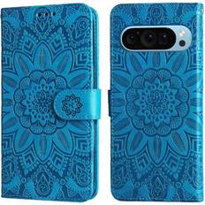 Google Pixel 9 Pro Wallet Cases GANGXUN Case for Google Pixel 9 Pro Leather Flip Card Slots Protective Cover