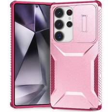 Samsung Galaxy S25 Ultra Mobile Phone Cases GANGXUN Pink Case for Samsung Galaxy S25 Ultra Lightweight Shockproof Lens Protection