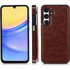 S24 fe cover GANGXUN Samsung Galaxy S24 Fe 5G Card Holder Magnetic Clasp Kickstand with Credit Premium Leather Case Wallet