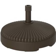 Brown Parasol Bases OutSunny Garden Parasol Base 28kg Sand Filled 23kg Water Filled Brown