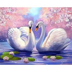 Diamond Paintings on sale Fiyo DIY 5D Diamond Painting Swan Animal Mosaic 20 x 30 cm