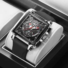 Lige Hollow Square Mens Watches Chronograph